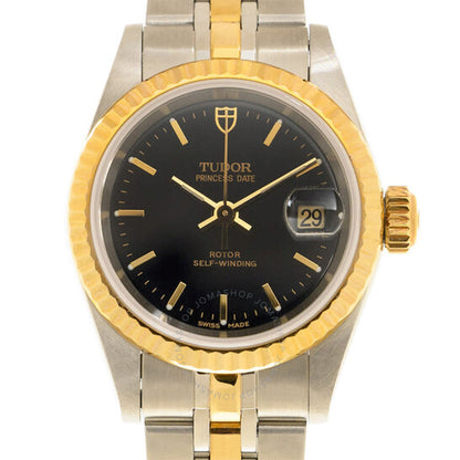 ساعة تيودور برينسيس ديت أوتوماتيكية للسيدات بمينا أسود