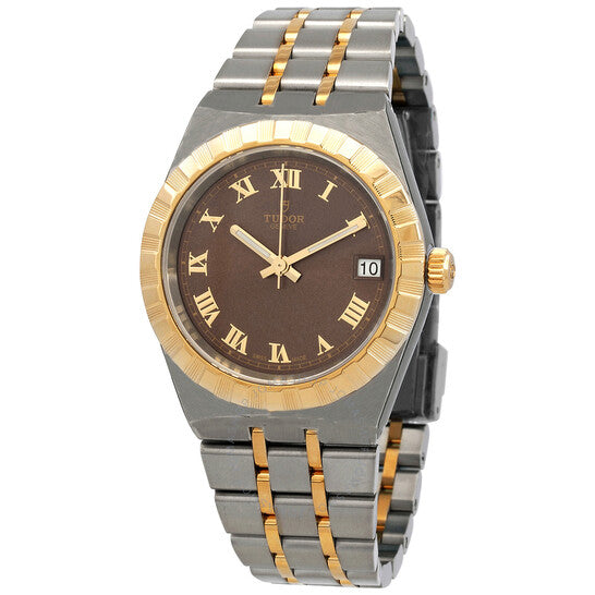 Tudor, Royal Automatic Chocolate Brown Dial Two-Tone Ladies Watch