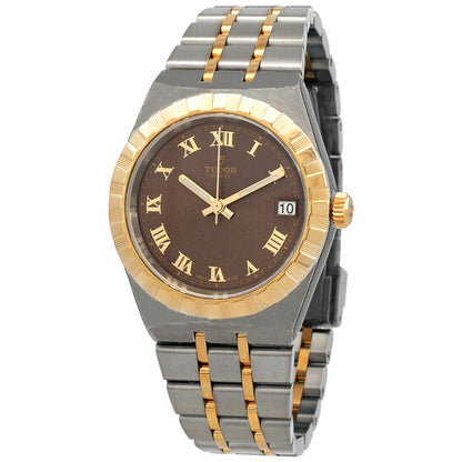 Tudor, Royal Automatic Chocolate Brown Dial Two-Tone Ladies Watch