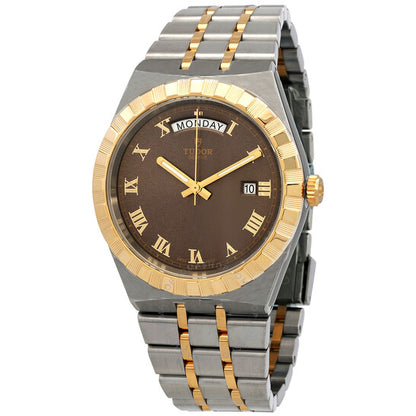 Tudor, Royal Automatic Chocolate Brown Dial Two-Tone Men's Watch