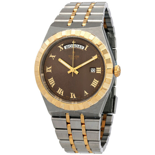 Tudor, Royal Automatic Chocolate Brown Dial Two-Tone Men's Watch