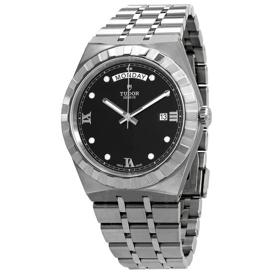 Tudor, Royal Automatic Diamond Black Dial 41 mm Watch