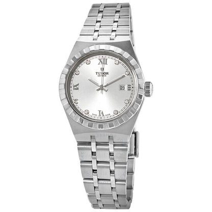 Tudor, Royal Automatic Diamond Silver Dial 28 mm Watch