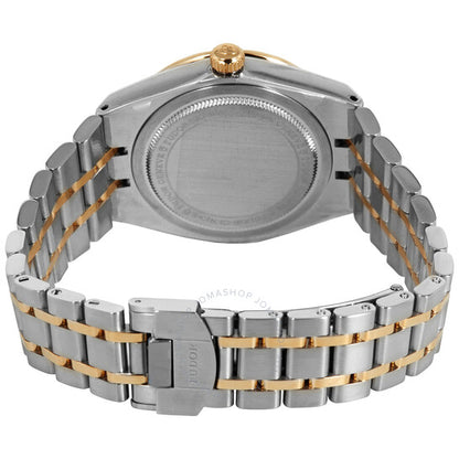 ساعة تيودور رويال أوتوماتيكية للسيدات بمينا فضية مرصعة بالألماس