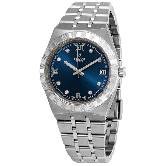 Tudor, Royal Diamond Blue Sunray Dial Ladies Watch