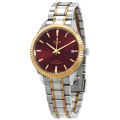 Tudor, Style Automatic Burgundy Dial Ladies 34 mm Watch