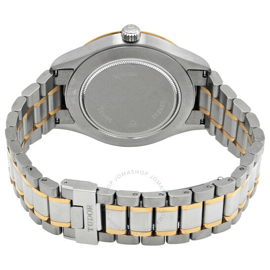 ساعة تيودور أوتوماتيكية للرجال بمينا من الماس بلون الشمبانيا