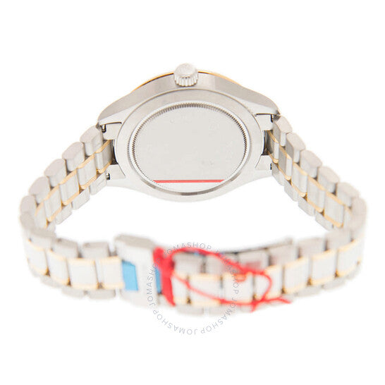 ساعة تيودور ستايل أوتوماتيكية للرجال بمينا فضي مرصعة بالألماس