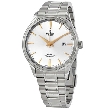 Tudor, Style Automatic Silver Dial Men's 41 mm Watch