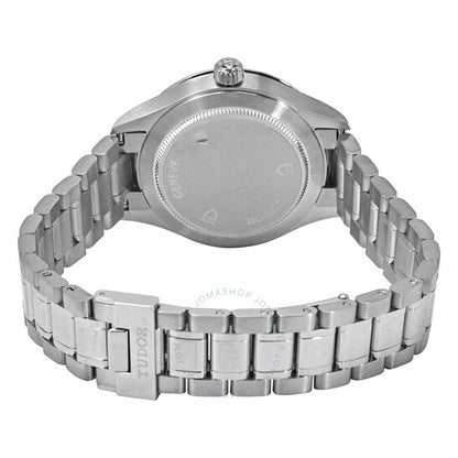 ساعة تيودور ستايل أوتوماتيكية للرجال بمينا فضي