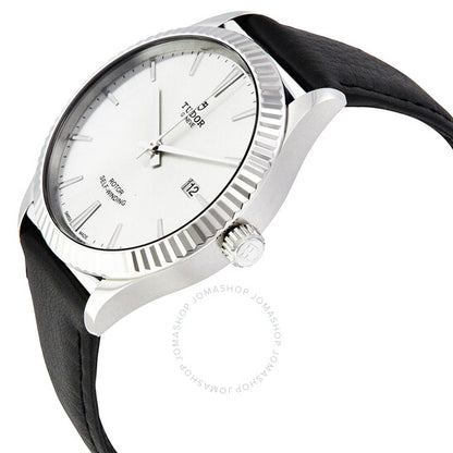 ساعة تيودور ستايل أوتوماتيكية للرجال بمينا فضي