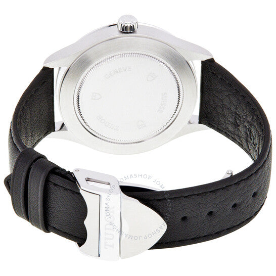 ساعة تيودور ستايل أوتوماتيكية للرجال بمينا فضي