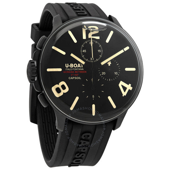 U-Boat, Capsoil Chronograph Quartz Black Dial Men's Watch /C