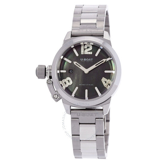 ساعة يو بوت كلاسيكو كوارتز نسائية بمينا سوداء