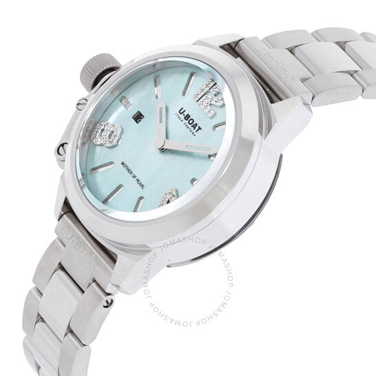 ساعة يو بوت كلاسيكو كوارتز نسائية بمينا خضراء