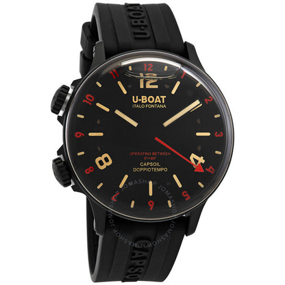 U-Boat, Lefty Capsoil Doppiotempo Quartz Black Dial Men's Watch
