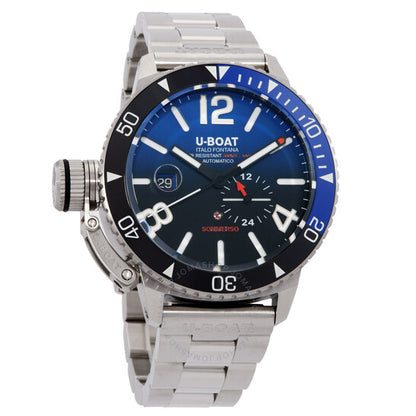 ساعة يو بوت سومرسو أوتوماتيكية للرجال بمينا زرقاء