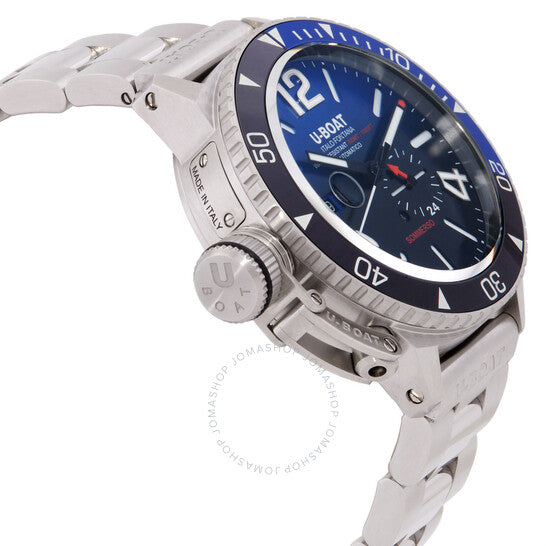 ساعة يو بوت سومرسو أوتوماتيكية للرجال بمينا زرقاء