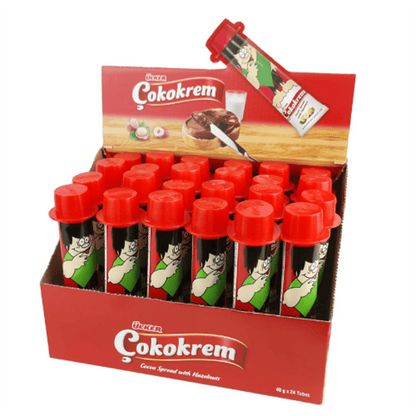 ULKER COKOKREM COCOA SPREAD WITH HAZELNUTS 24 TUBES