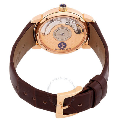 ساعة أوليس ناردين أوتوماتيكية مرصعة بالألماس للسيدات