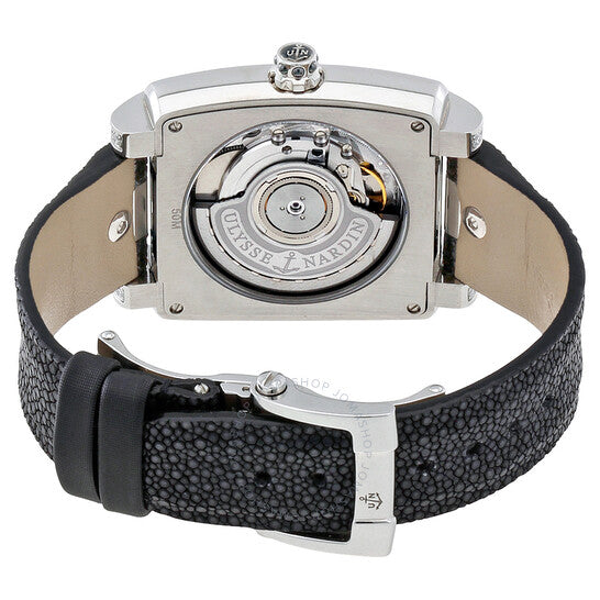 ساعة أوليس ناردين كابريس أوتوماتيكية بمينا أسود ستينغراي للسيدات