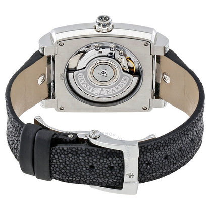 ساعة أوليس ناردين كابريس أوتوماتيكية بمينا أسود ستينغراي للسيدات