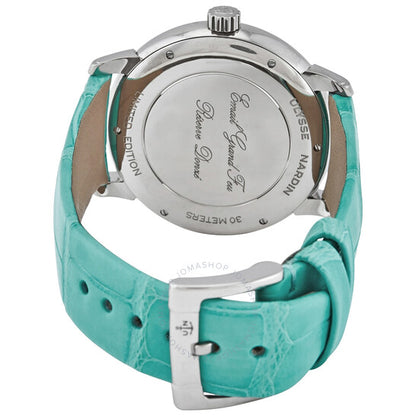 ساعة كلاسيكو ليدي دايموند للنساء من أوليس ناردين، بمينا أخضر