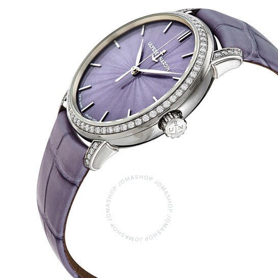 ساعة كلاسيكو ليدي دايموند أرجوانية اللون للنساء من أوليس ناردين