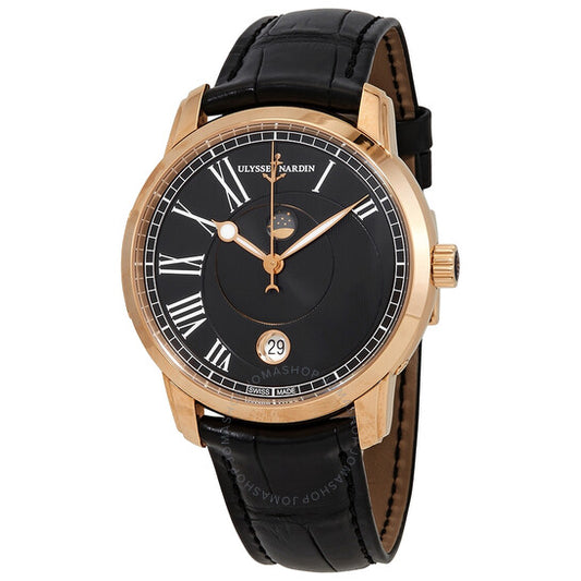 Ulysse Nardin, Classico Luna Automatic Black Dial Men's Watch