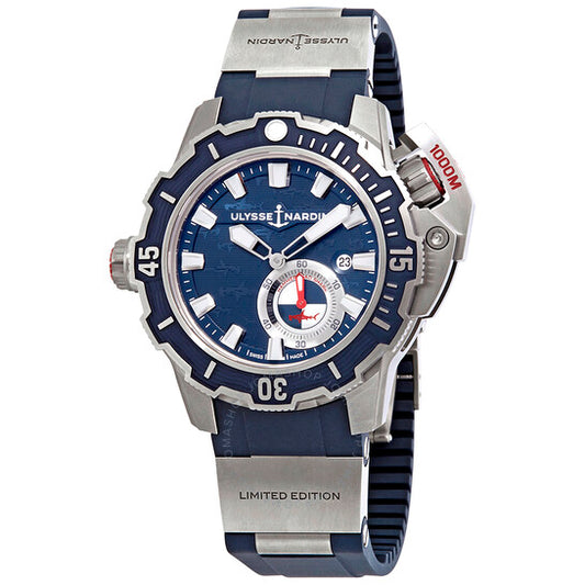 Ulysse Nardin, Deep Dive 46mm Automatic Blue Dial Men's Limited Edition Watch 3203-500LE-3/93 HAMMER