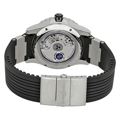 ساعة أوليس ناردين دايفر أوتوماتيكية للسيدات بمينا أسود