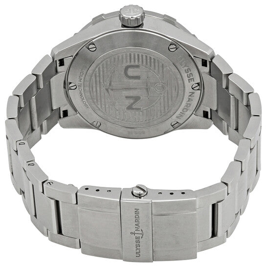 ساعة أوليس ناردين دايفر أوتوماتيكية للرجال بمينا أزرق