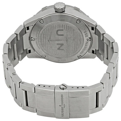 ساعة أوليس ناردين دايفر أوتوماتيكية للرجال بمينا أزرق