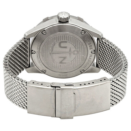 ساعة أوليس ناردين دايفر أوتوماتيكية للرجال بمينا أزرق