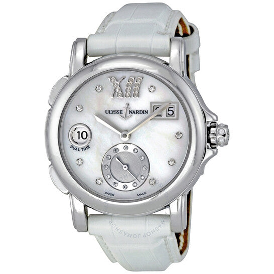 Ulysse Nardin, Dual Lady Diamond Mother-of-pearl White Ladies Watch