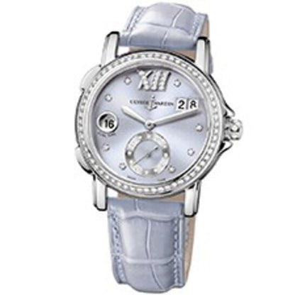 Ulysse Nardin, Dual Time Automatic Diamond Purple Dial Ladies Watch