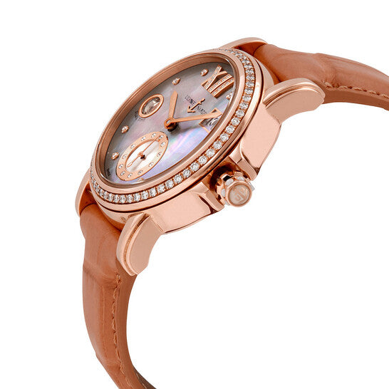 ساعة Ulysse Nardin، GMT Big Date أوتوماتيكية مرصعة بالألماس للسيدات