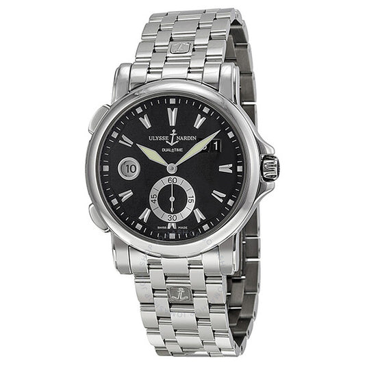 Ulysse Nardin, GMT Big Date Black Dial Stainless Steel Men's Watch 243-55-7-92