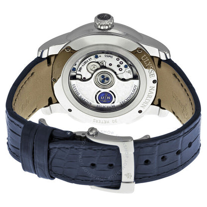 ساعة أوليس ناردين، جي إم تي ثنائية التوقيت أوتوماتيكية للرجال 3343126-91