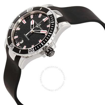 ساعة أوليس ناردين ليدي دايفر أوتوماتيكية للسيدات من المطاط