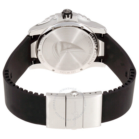 ساعة أوليس ناردين ليدي دايفر أوتوماتيكية للسيدات من المطاط