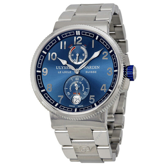 Ulysse Nardin, Marine Automatic Blue Dial Stainless Steel Men's Watch 1183-126-7M-63