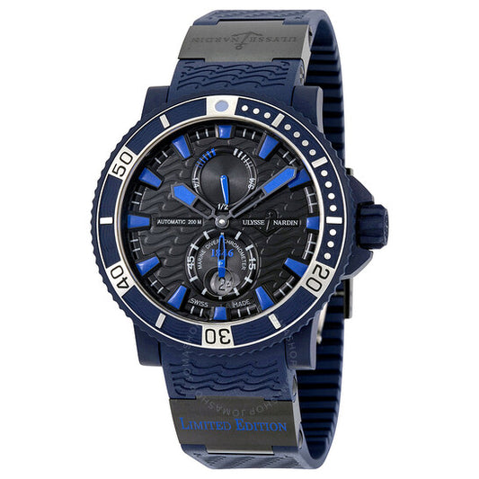 Ulysse Nardin, Marine Chronometer Black Dial Blue Automatic Men's Watch