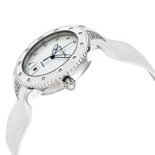 ساعة أوليس ناردين مارين دايفر أوتوماتيكية مرصعة بالألماس للسيدات