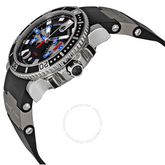 ساعة أوليس ناردين ماكسي مارين أوتوماتيكية كرونوغراف للرجال 8003-102-3-92