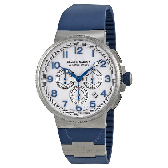 Ulysse Nardin, Maxi Marine Chronograph Automatic White Dial Men's Watch