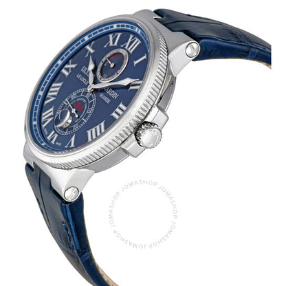 Ulysse Nardin, Maxi Marine Chronometer Blue Leather Men's Watch 263-67/43