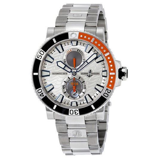Ulysse Nardin, Maxi Marine Diver Automatic Silver Dial Titanium Men's Watch 263-90-7M-91