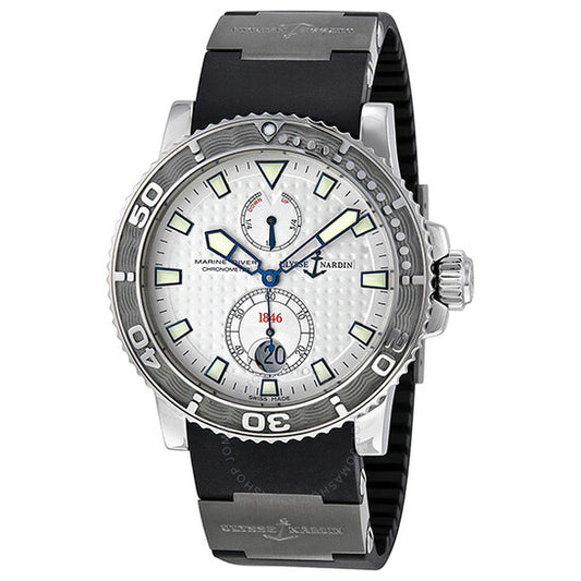 Ulysse Nardin, Maxi Marine Diver Automatic Silver Dotted Dial Men's Watch