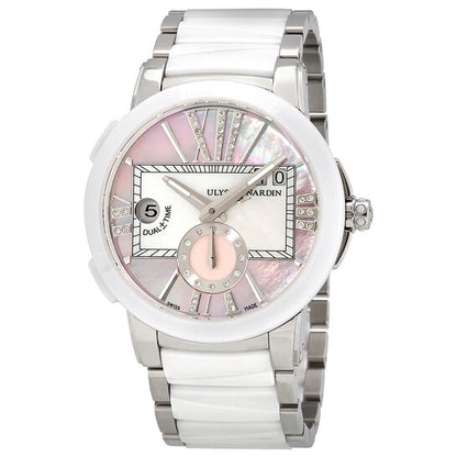 Ulysse Nardin, Pink Mother Of Pearl Dial Ladies GMT Watch